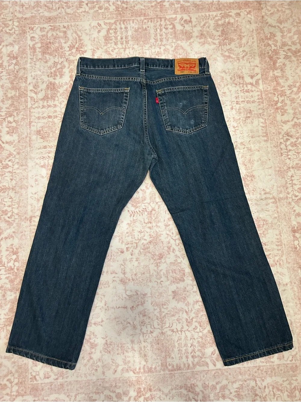 Levi's Straight-Leg Dark Blue Jeans 34x30